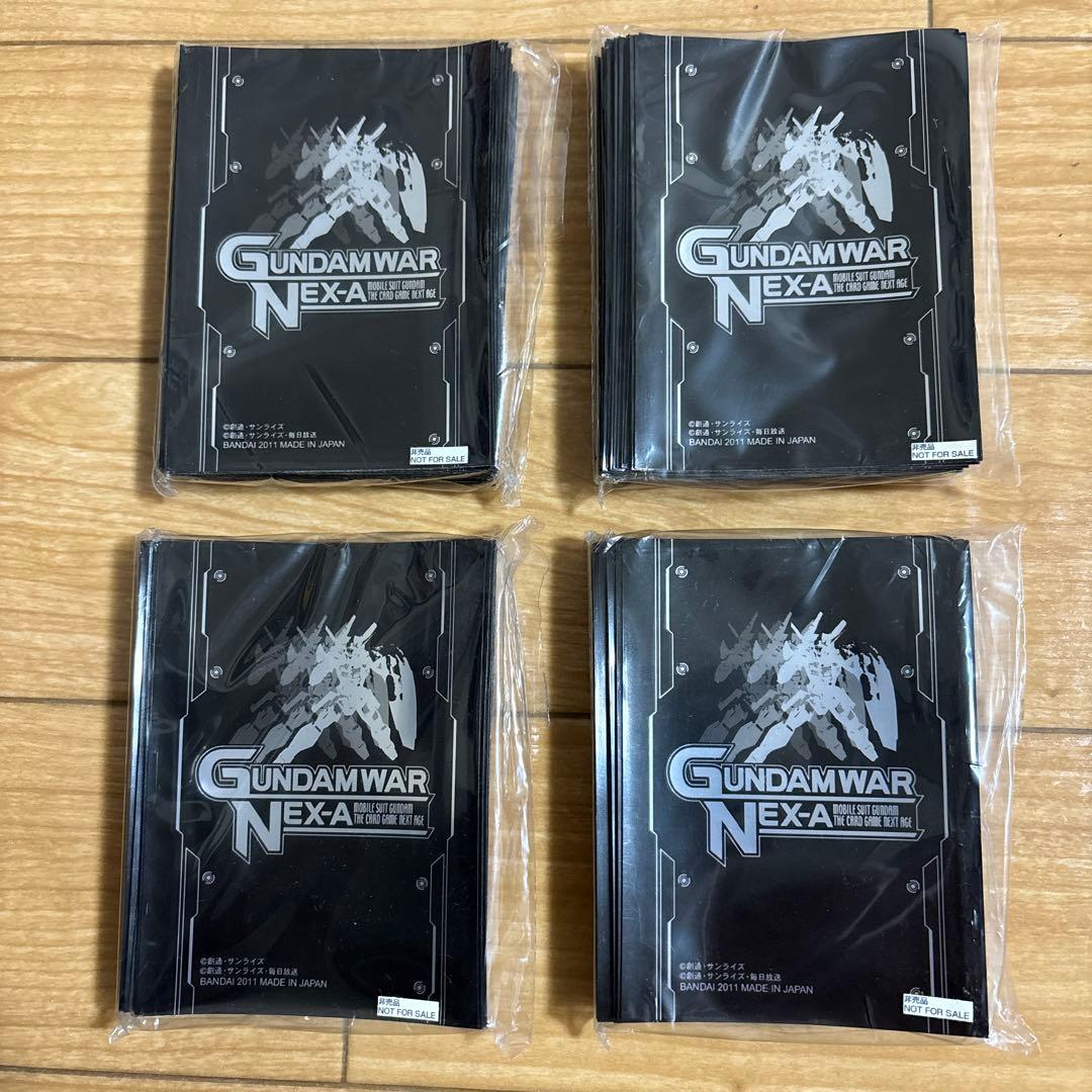 スリーブ ガンダムウォー ネグザ（黒・ガンダムAGE-1）4個セット