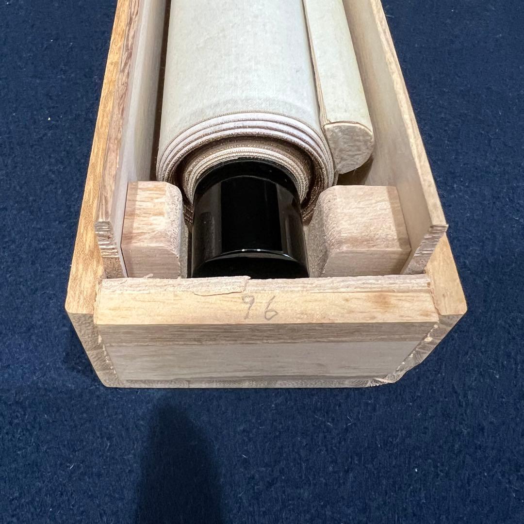 4153 福本積應 「紅炉一点雪」 共箱 肉筆 紙本 掛軸 臨済宗 大徳