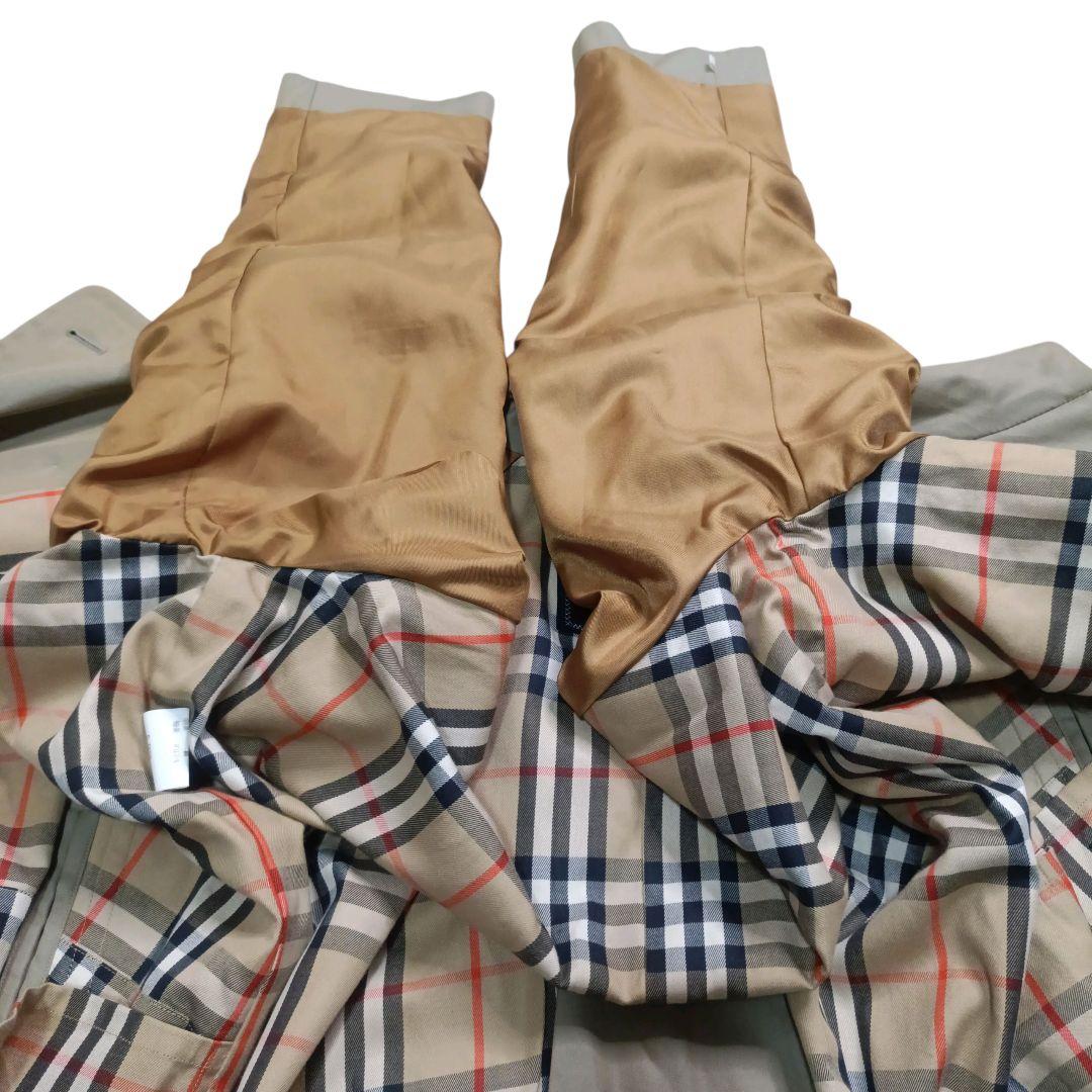 ✨BURBERRY 英国製 ノバチェック ダブル ベルト付 トレンチコート M