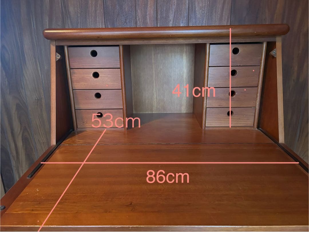 東海家具 ライティングビューローデスク CANADIAN - メルカリ
