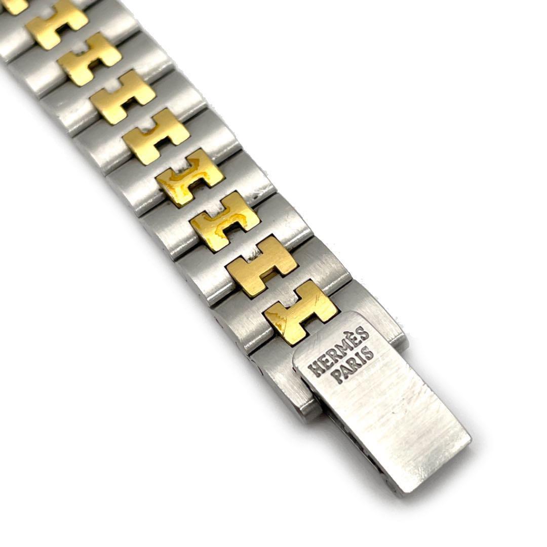 電池交換済】エルメス プロフィール レディース腕時計 コンビ 29M34