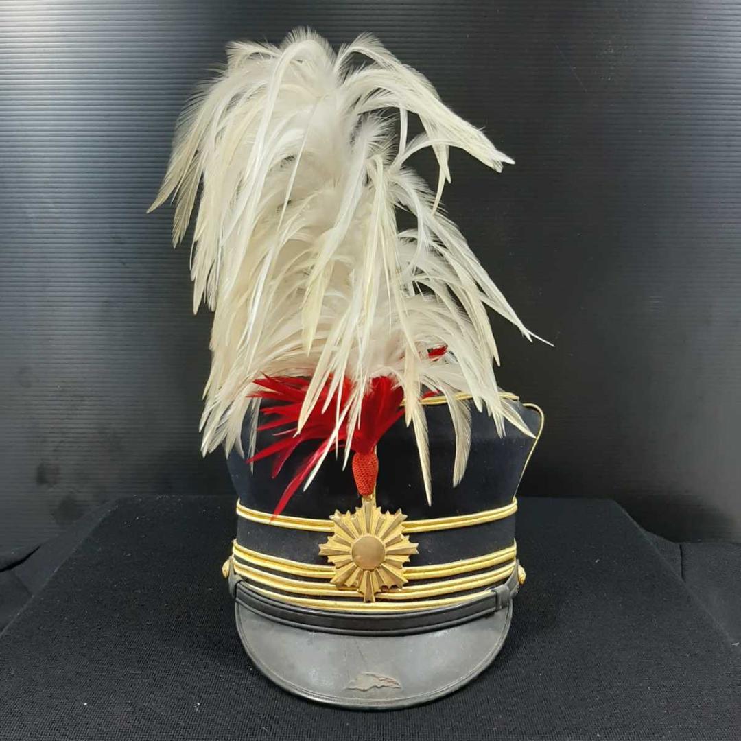 旧日本軍 陸軍 大尉？ 大礼服 制服 軍服 正帽 制帽 軍帽 五芒星 羽付き