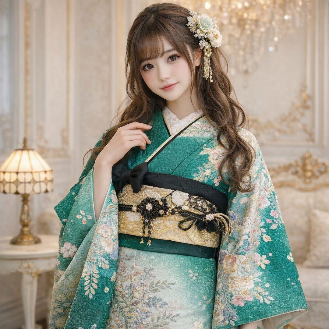 美品 辻ヶ花 染分け 花絞り 金彩 逸品 振袖 フルセット 振り袖 - メルカリ