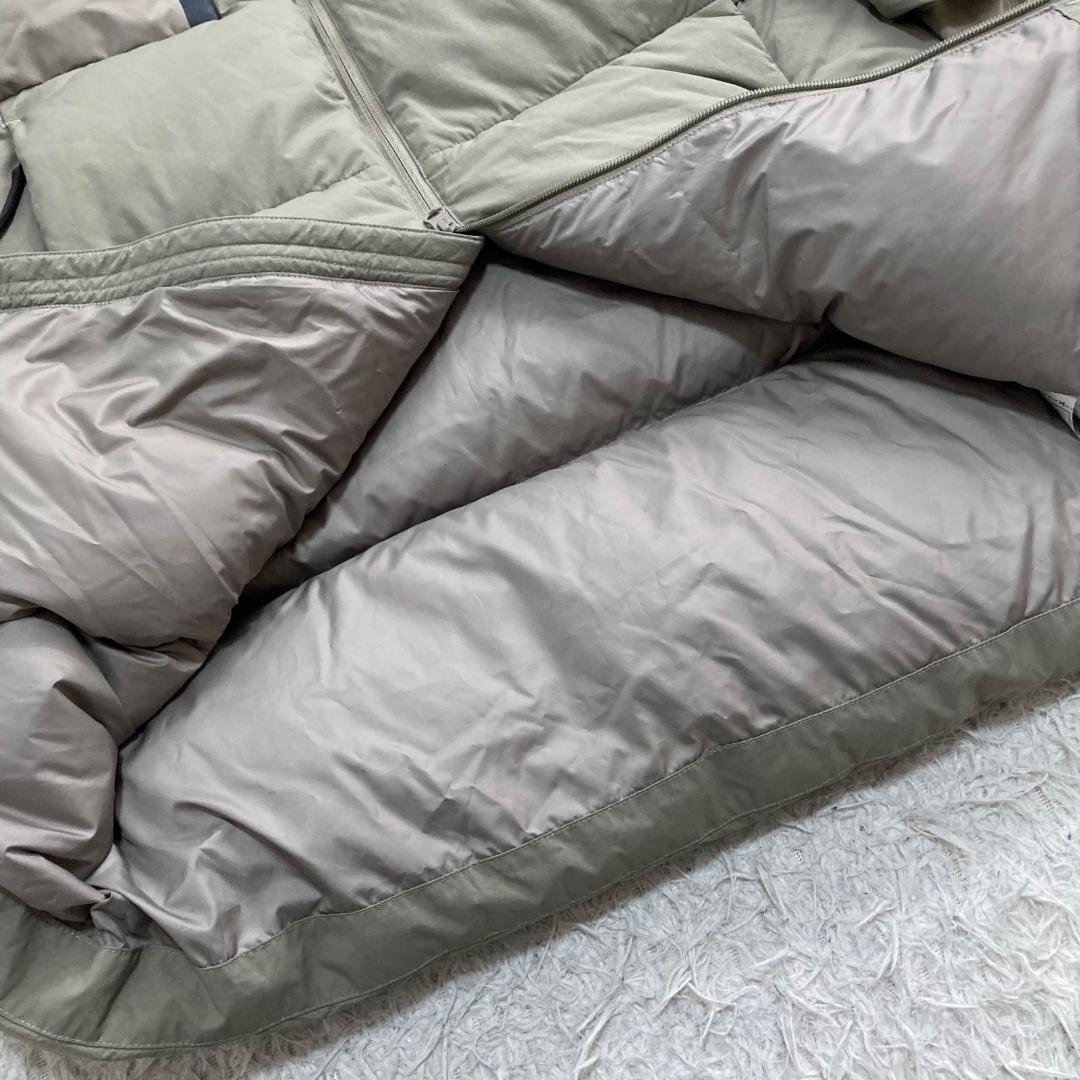 17211✨アディダス イシェルター ロングダウンジャケット フード ロゴ