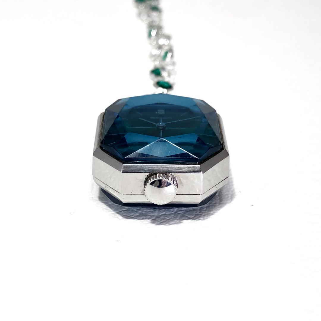 美品】セイコー／ペンダントウォッチ ネックレス 11-3710／裏スケ／手