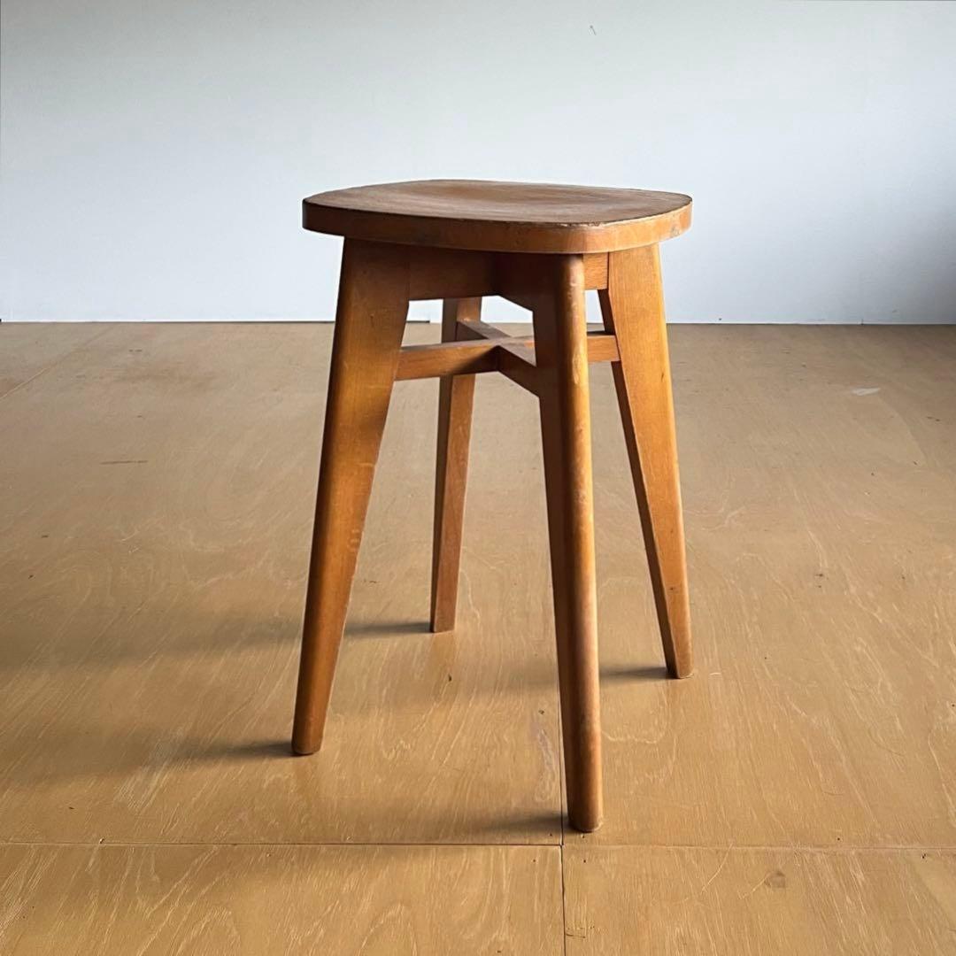 French Vintage Stool フレンチ ヴィンテージスツール stoop | French Vintage Stool in Wood