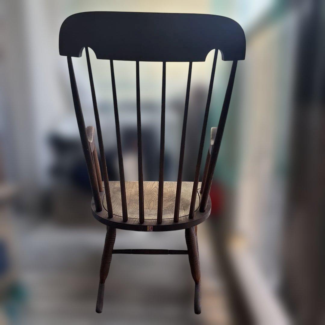 飛騨産業 キツツキ 木製ロッキングチェア ダークブラウン - メルカリ