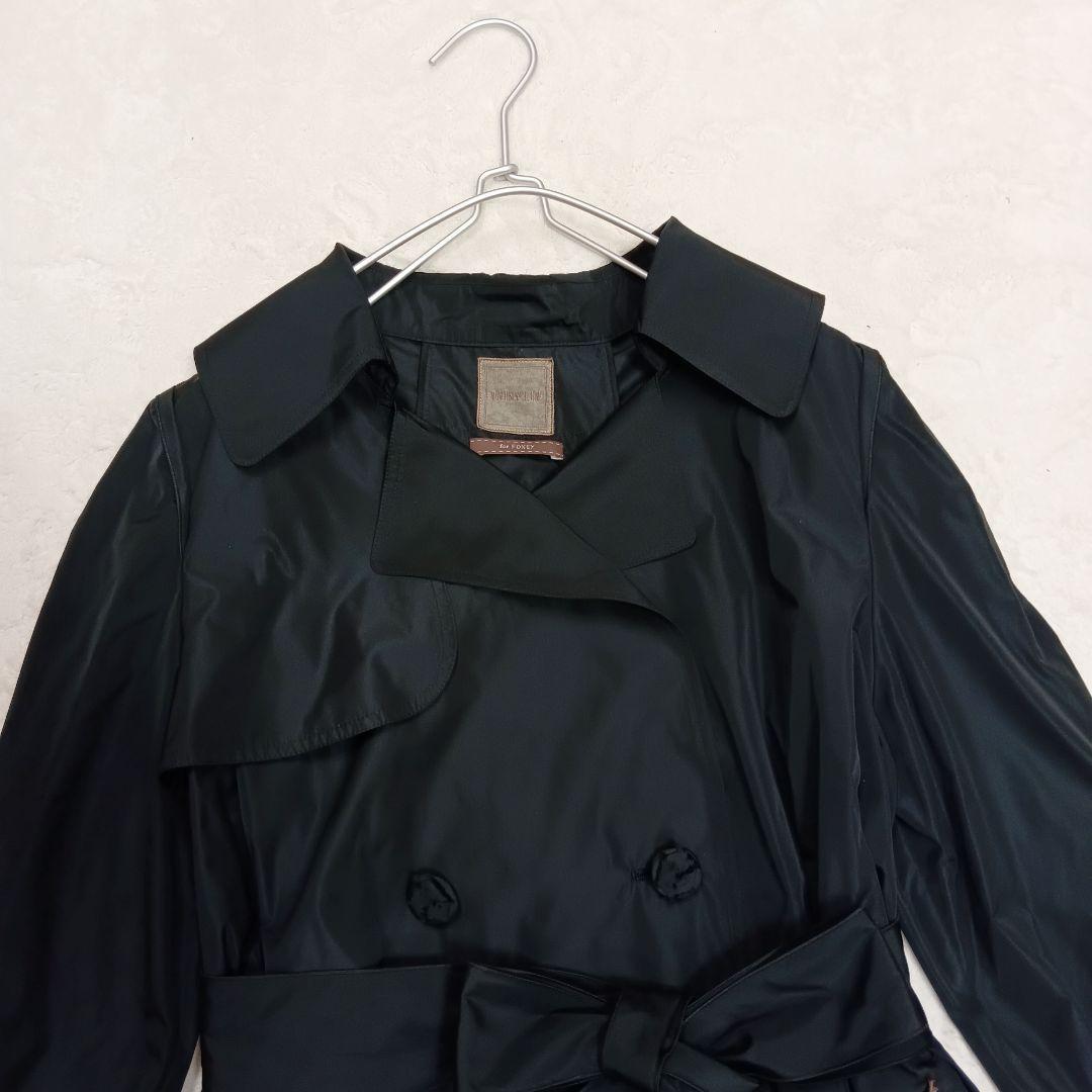 新品タグ付き】デイジーリン フォクシー Aライントレンチコート 黒 40