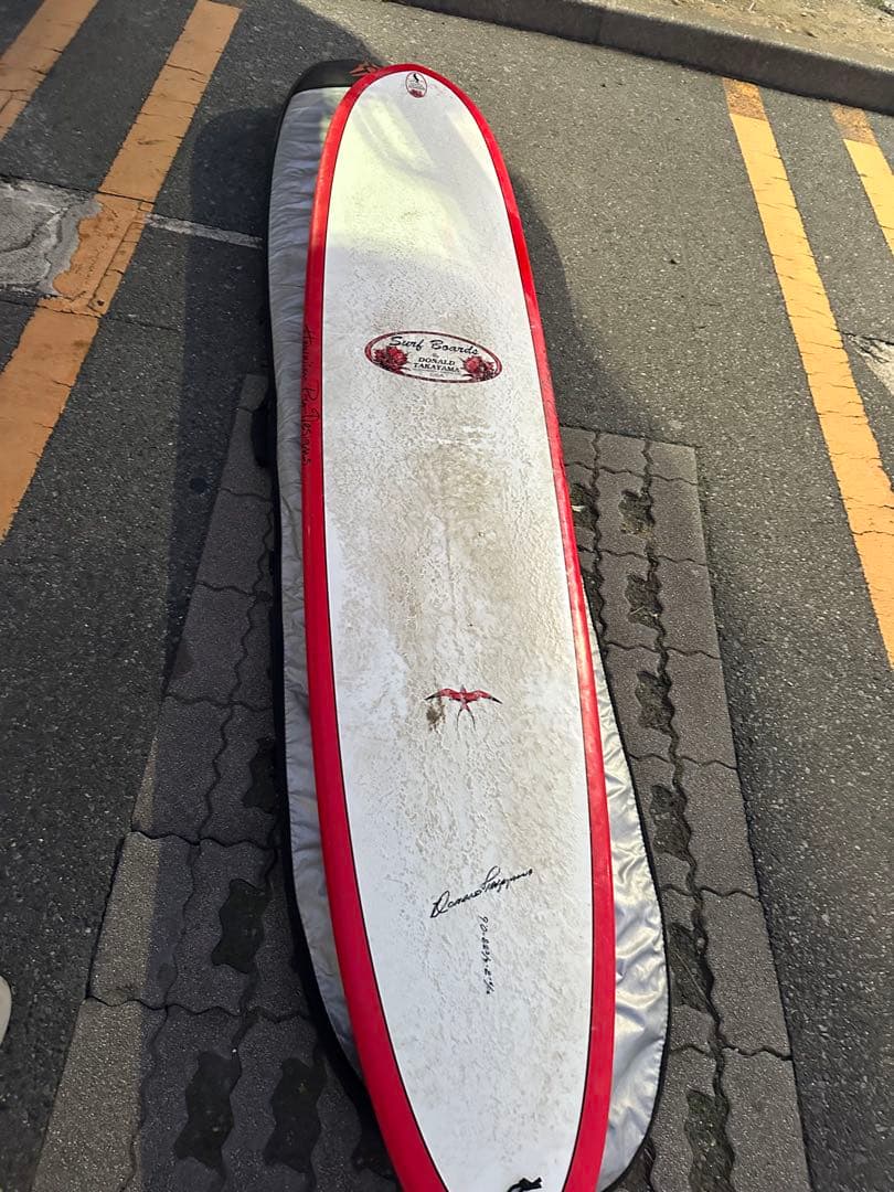 ケ*ン様 ドナルドタカヤマ DT2 サーフテック ロングボード ホワイト/レッド ロングボード サーフボード ドナルドタカヤマ ハワイアンプロデザイン