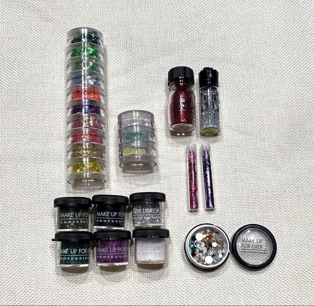 ボディジュエリーグリッター 62色 ホログラム11色ラインストーン ラメ