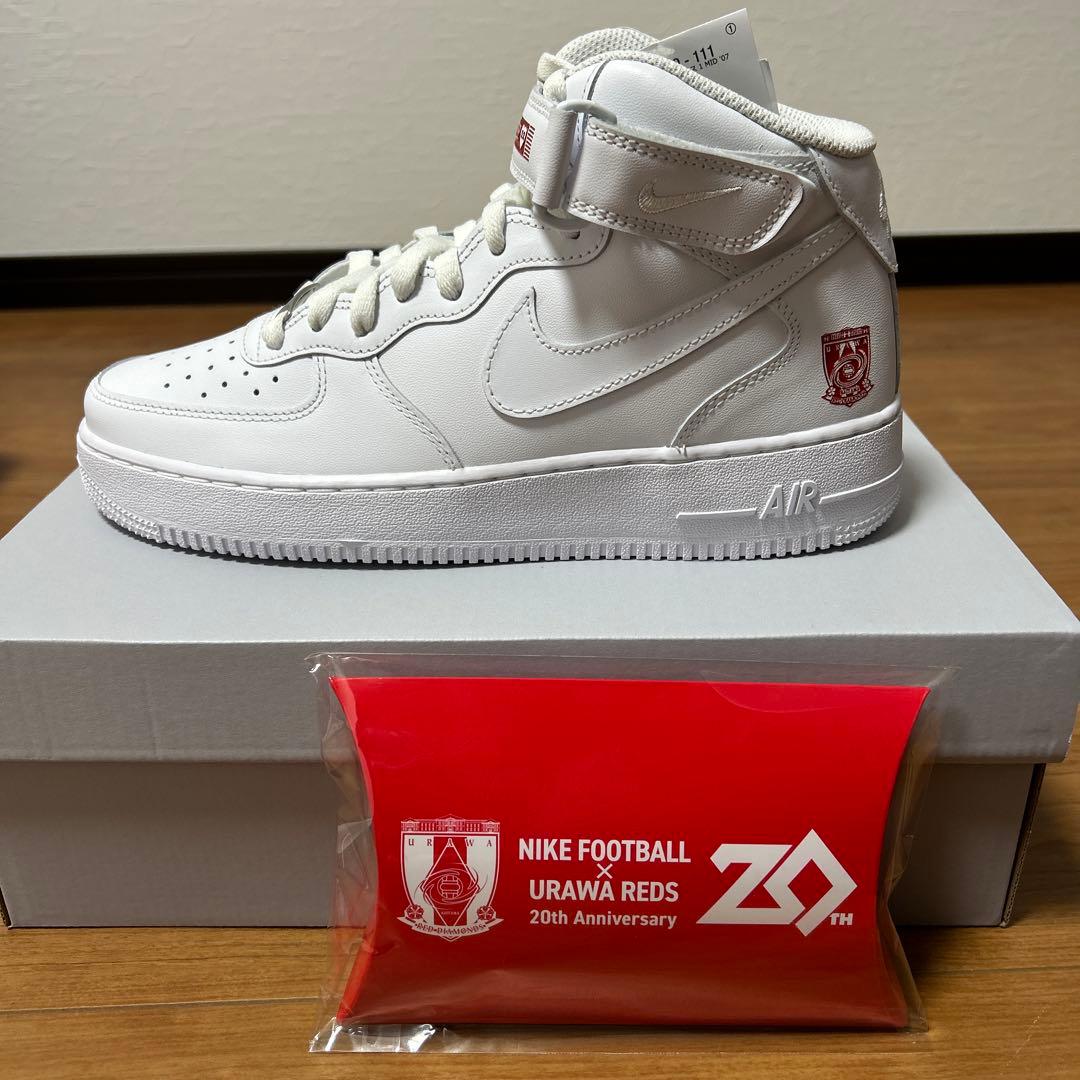 浦和レッズ ナイキ エアフォース1 MID レッド 赤27.5cm - メルカリ