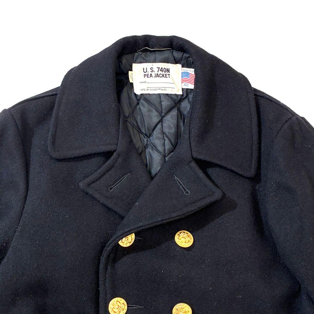 希少☆ SCHOT ショット ピーコート 金ボタン USA製 - メルカリ