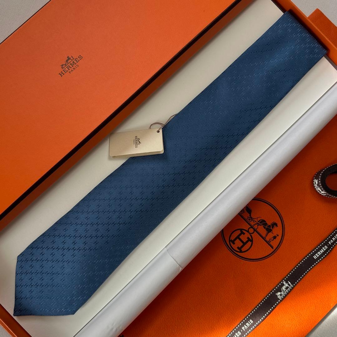 専用です。　エルメス ネクタイ H織りタイ 7 cm 《ニューH》 新品 未使用