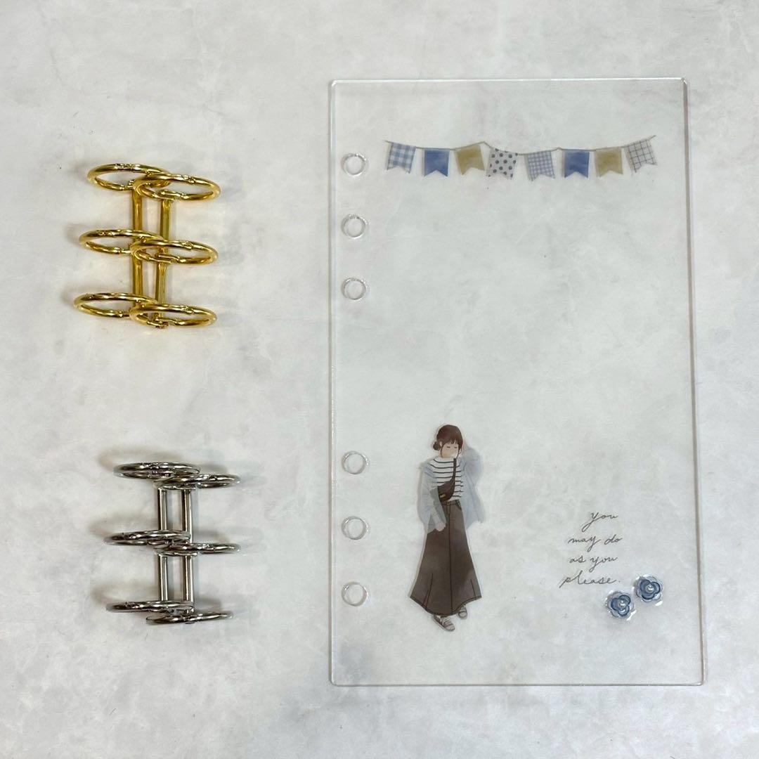 ✨milk⭐ ✨A6 アクリルレジンバインダー　リング付き　4点 ✨milk⭐ 様専用✨A6 アクリルレジンバインダー リング付き 4点 - メルカリ