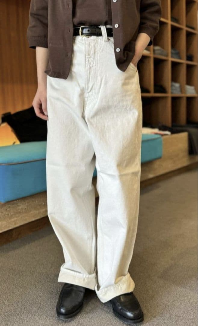 美品★Shinzone TOOL DENIM PANTS ECRU 32 THE SHINZONE（ザ シンゾーン） ジーンズ デニム デニムパンツ THE