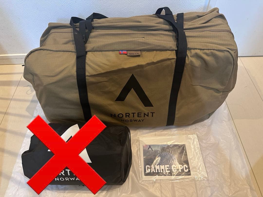 NORTENT Gamme 6 PC ノルテント ギャム6pc NORTENT（ノルテント） ギャム6PC テント アーミーグリーン ポリ