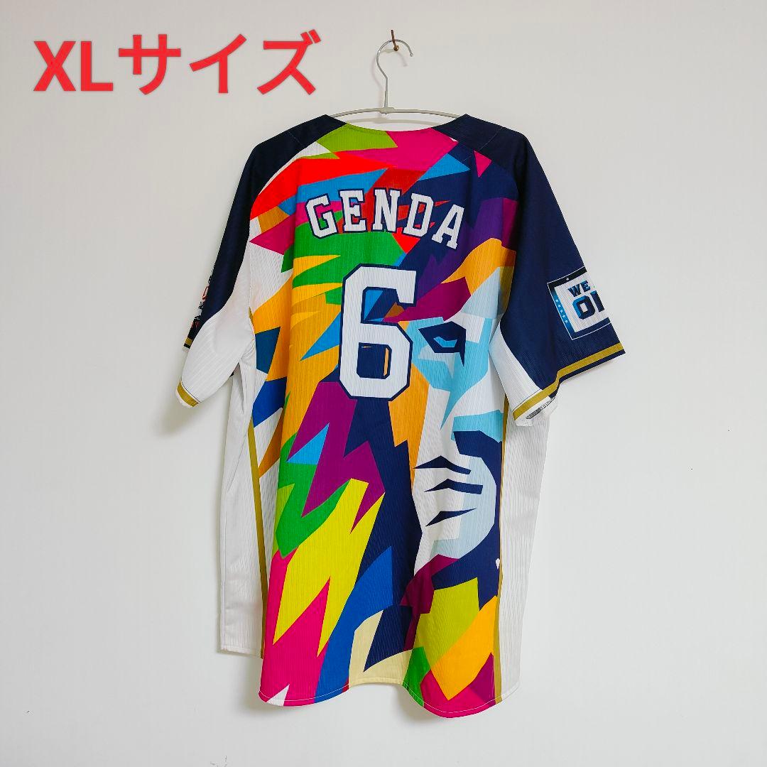 埼玉西武ライオンズ 源田壮亮 彩虹ユニフォーム XLサイズ 古着中古