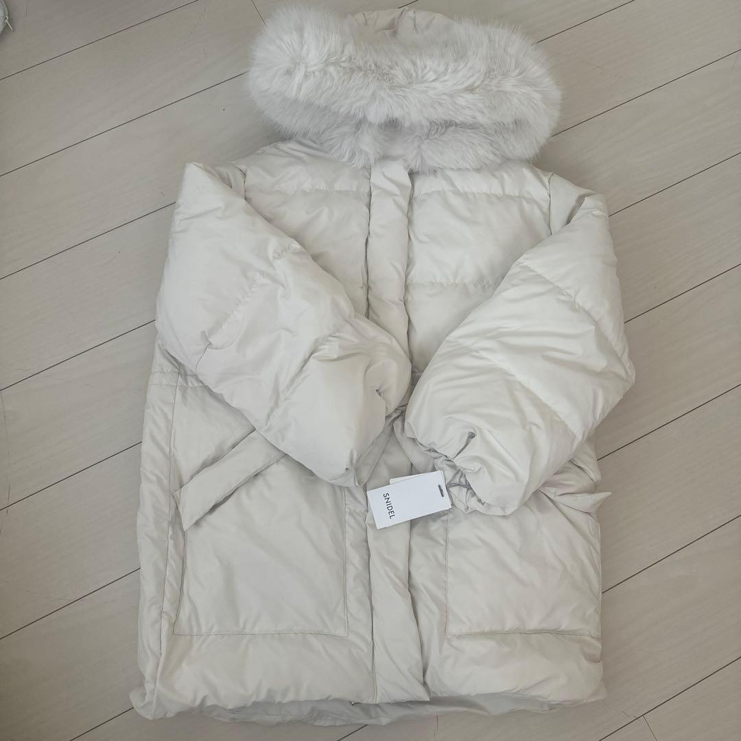 スナイデル SNIDEL 西川フードファーミドルダウン 新品 新作 最終