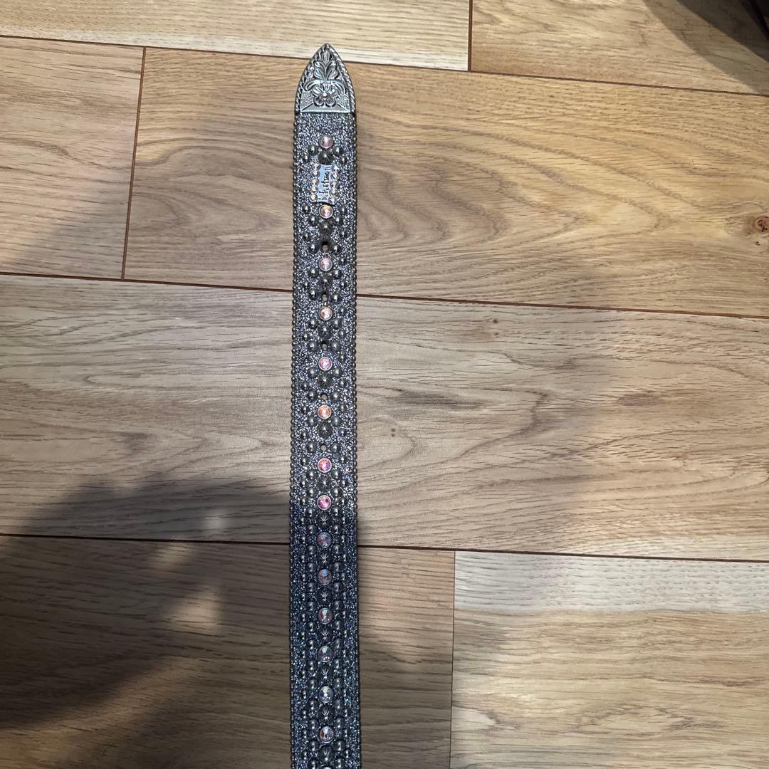 b.b.simone ビジュー付きベルト 30インチ