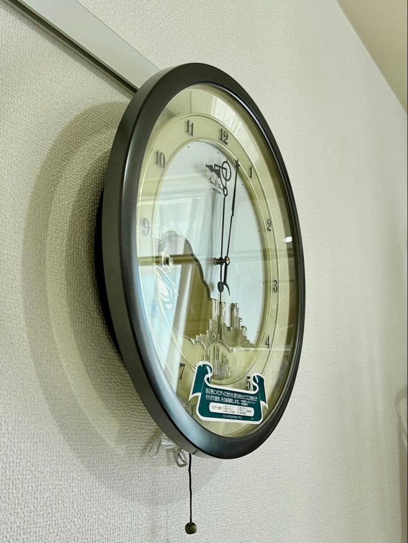 平成5年からくり時計 長針と短針が踊る 4MH689 リズム時計スモール