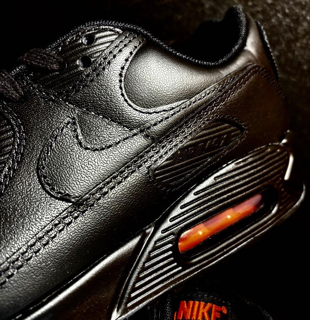 □新品27.0cm□ナイキ エア マックス 90 ブラック/セーフティオレンジ