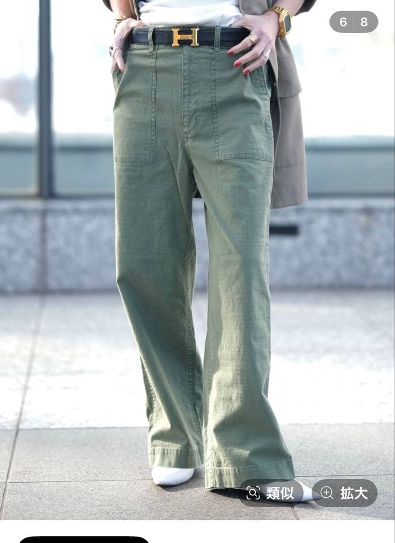 BRILL★ブリル★カーゴパンツ　カーキ　38 HERILL 