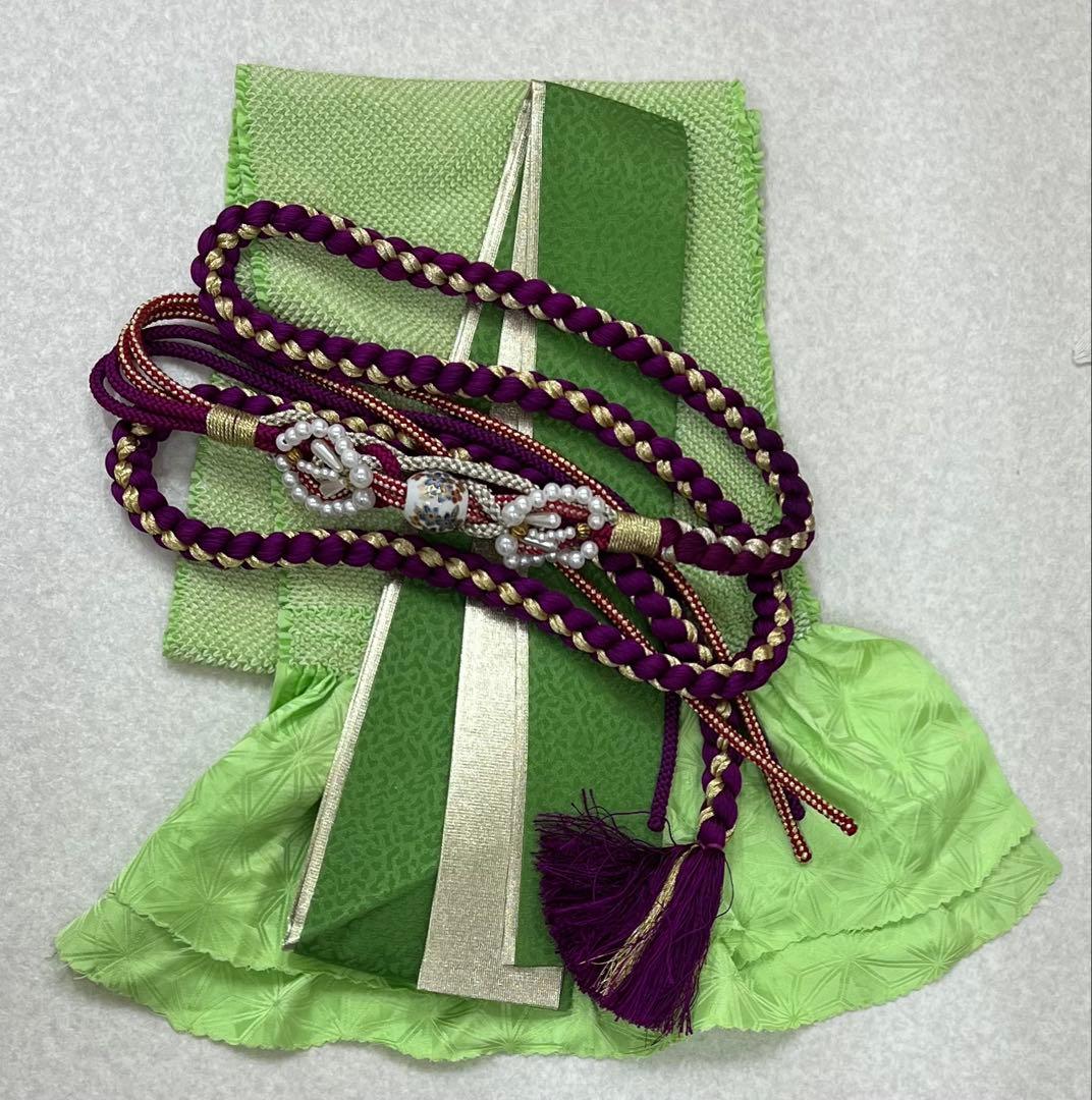 振り袖　フルセット　別誂長襦袢　金彩加工　刺繍入り　たたき染　奥田秀水　　752