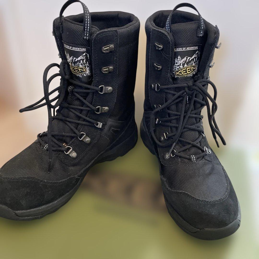 KEEN 防水ハイカットブーツ ブラック メンズ 防水ウィンターブーツ | フッド ネクシス プル オン ウォーター