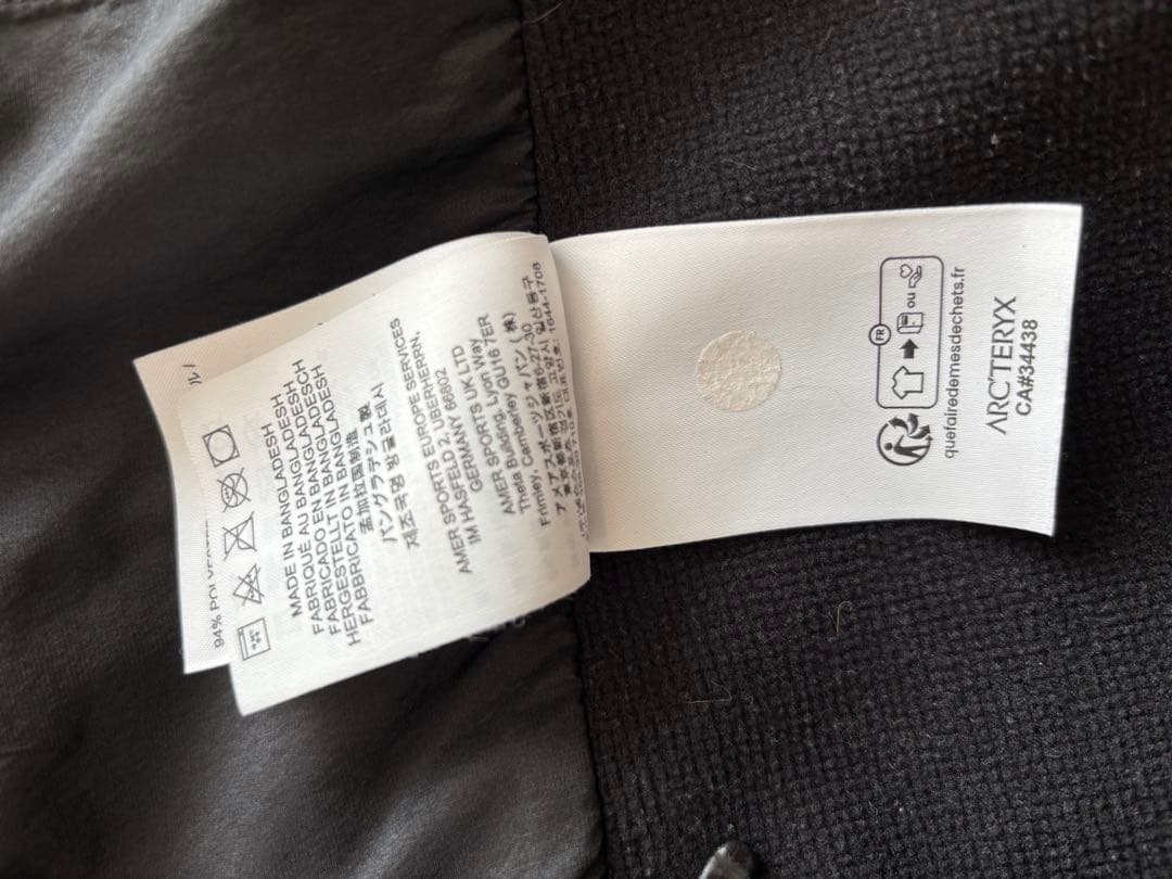 アークテリクス 正規品 アトム フーディ メンズ -Black / XS