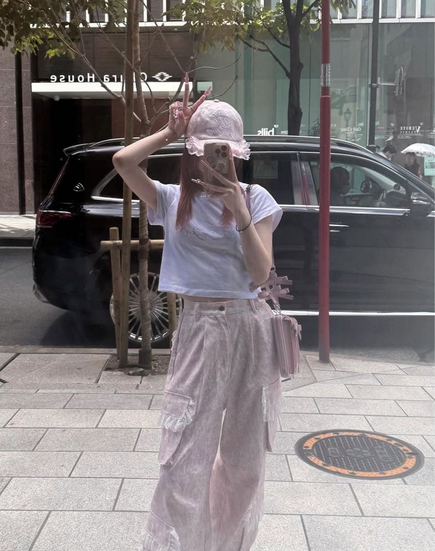 フィクルベベ レースフリルカーゴデニム - メルカリ