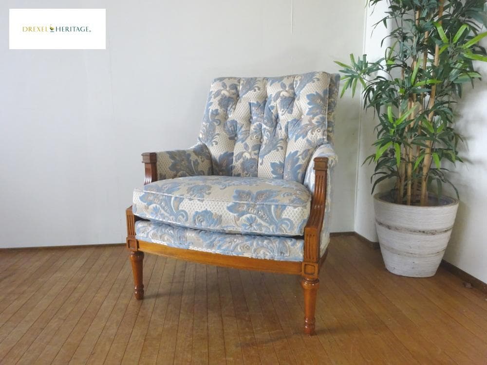 ドレクセルヘリテイジ　アップホルスタリー　イージーチェア　1Pソファ　超美品 楽天市場】【中古】 ☆事前問合せ必須☆ 1人掛けソファ DREXEL