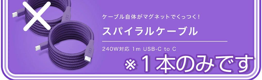 CIO パープル福袋 2025 スパイラルケーブル & ポーチ 新品未開封