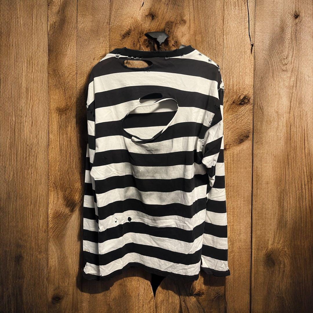 NUMBER (N)INE 02SS モダンエイジ期 ボーダー ルーズT - メルカリ