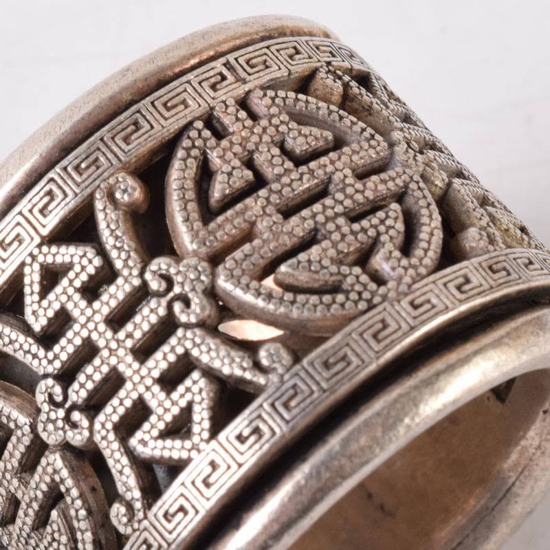 中国 光緒天宝足銀 板指 重さ約38g N 7491E - メルカリ