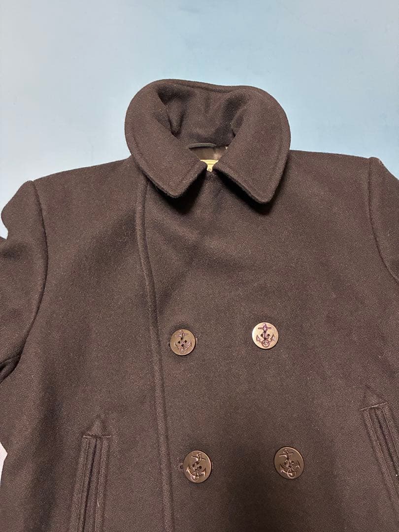 【米海軍工場発】L.L.Bean USA製 Pコート S アンカーコレクション