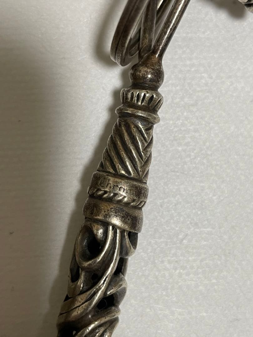 クロムハーツ スモールローラー タガー付き キーリング 49.49g 925