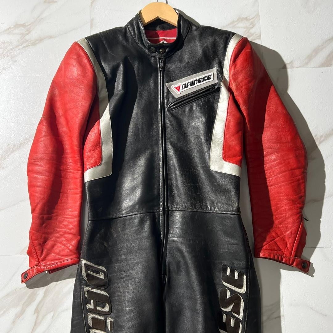 高級イタリア製 DAINESE ダイネーゼ レーシングスーツ レザー 革ツナギ