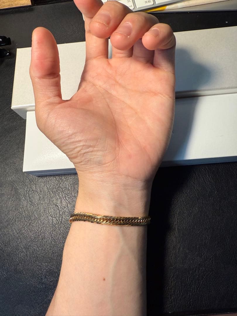 《GINZA TANAKA/日本製18金/K18》 喜平ブレスレット18.4g