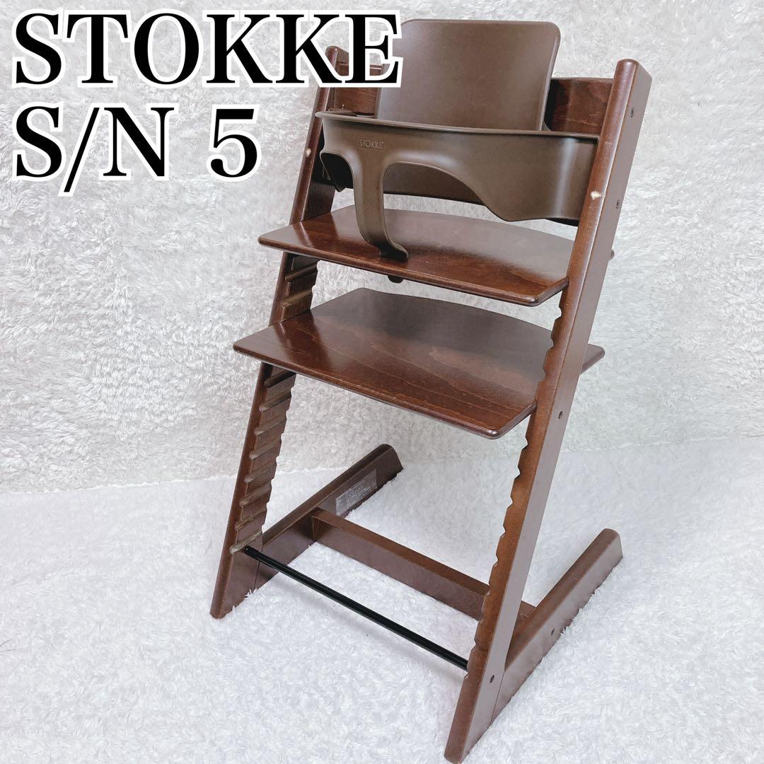 極美品♡ ストッケトリップトラップナチュラルベビーセット付きシリアル5