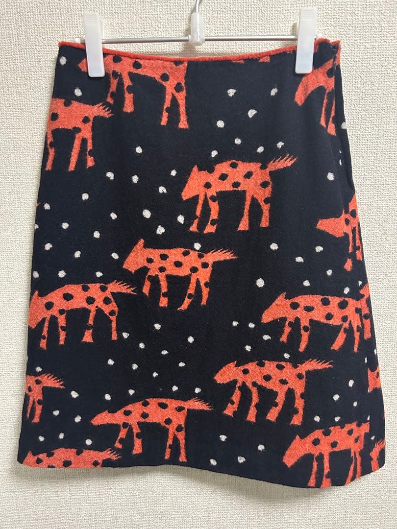 mina perhonen 動物柄 タイトスカート サイズ36 swing garden タイトスカート - minä perhonen