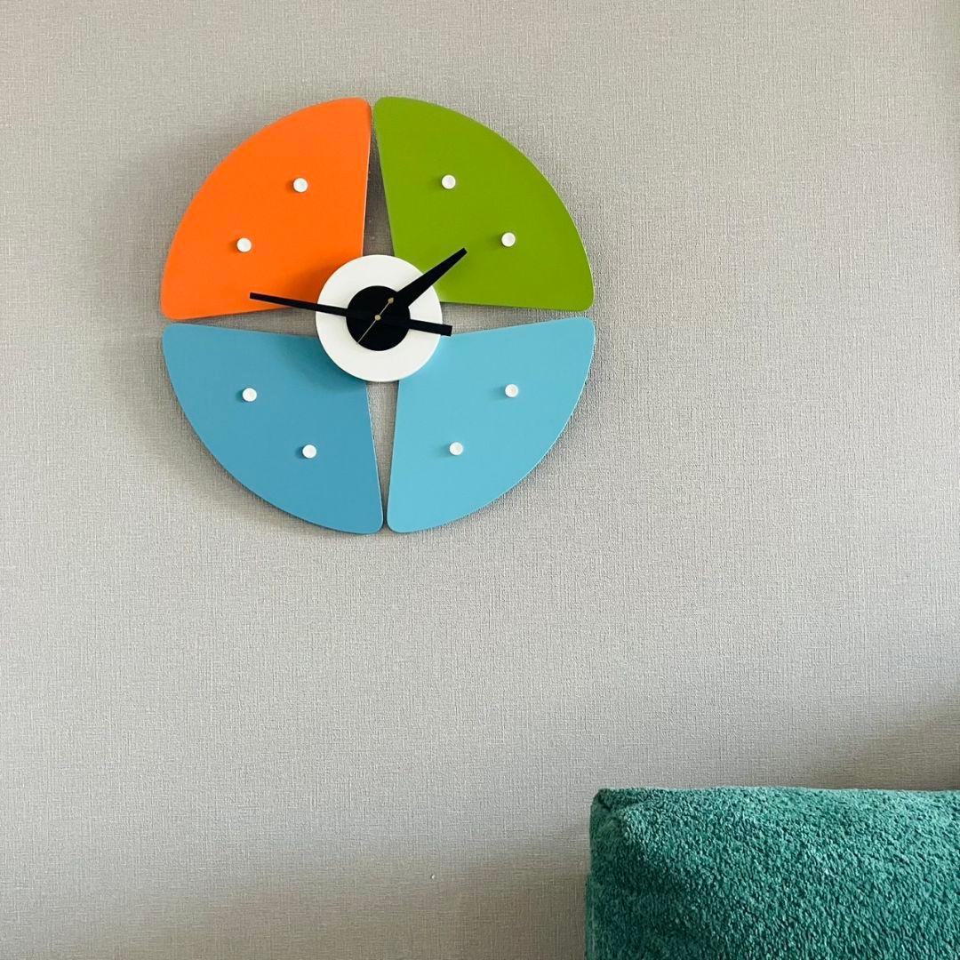 正規品 廃盤色 ペタルクロック マルチカラー vitra ジョージ・ネルソン ペタルクロック マルチカラー vitra ジョージ・ネルソン 廃盤色 - メルカリ