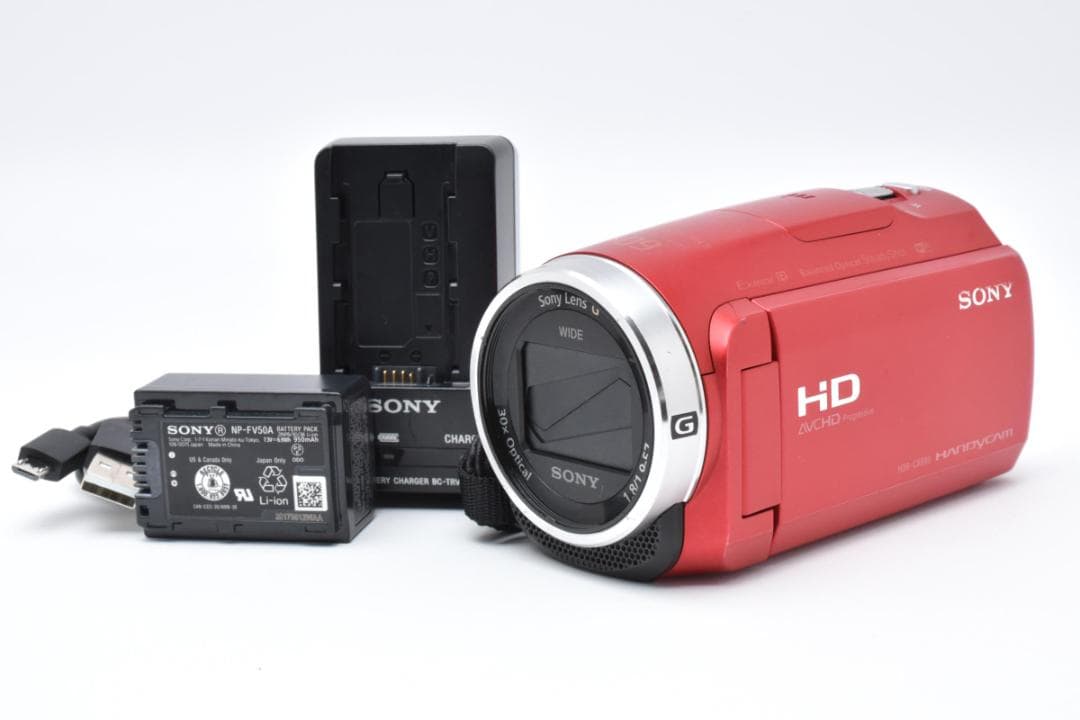 あーーさ SONY ハンディカム HDR-CX680 レッド ソニー HDR-CX680-R デジタルHDビデオカメラレコーダー レッド ビデオ