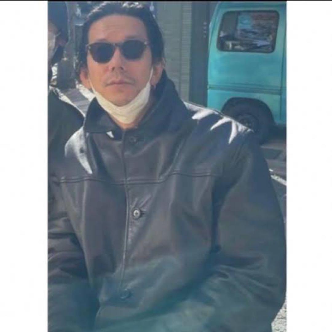 90's old gap 野村訓市着用 レザー カーコート Sサイズ 黒 - メルカリ