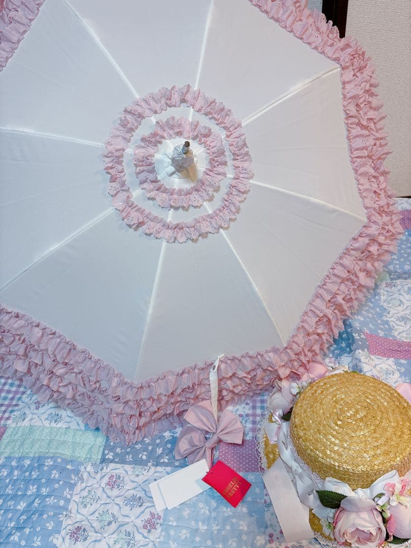 アンジェリックプリティ フリル ミルフィーユ アンブレラ ピンク