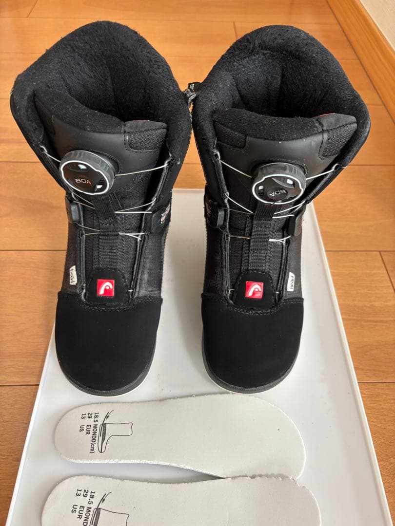 Head キッズスノーボードブーツ　JR BOA（美品） ヘッド（HEAD）（キッズ）ジュニア スノーボード ブーツ ボア ダイヤル