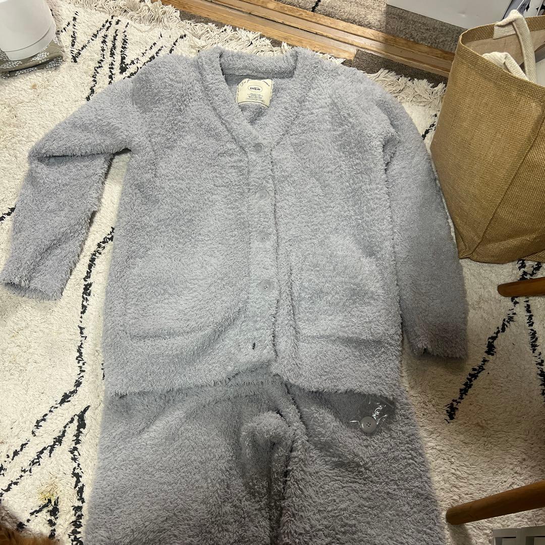 ジェラートピケ　ジェラピケ　セットアップ　カーディガン　パンツ　グレー　もふもふ ジェラートピケ ジェラピケ セットアップ カーディガン パンツ グレー