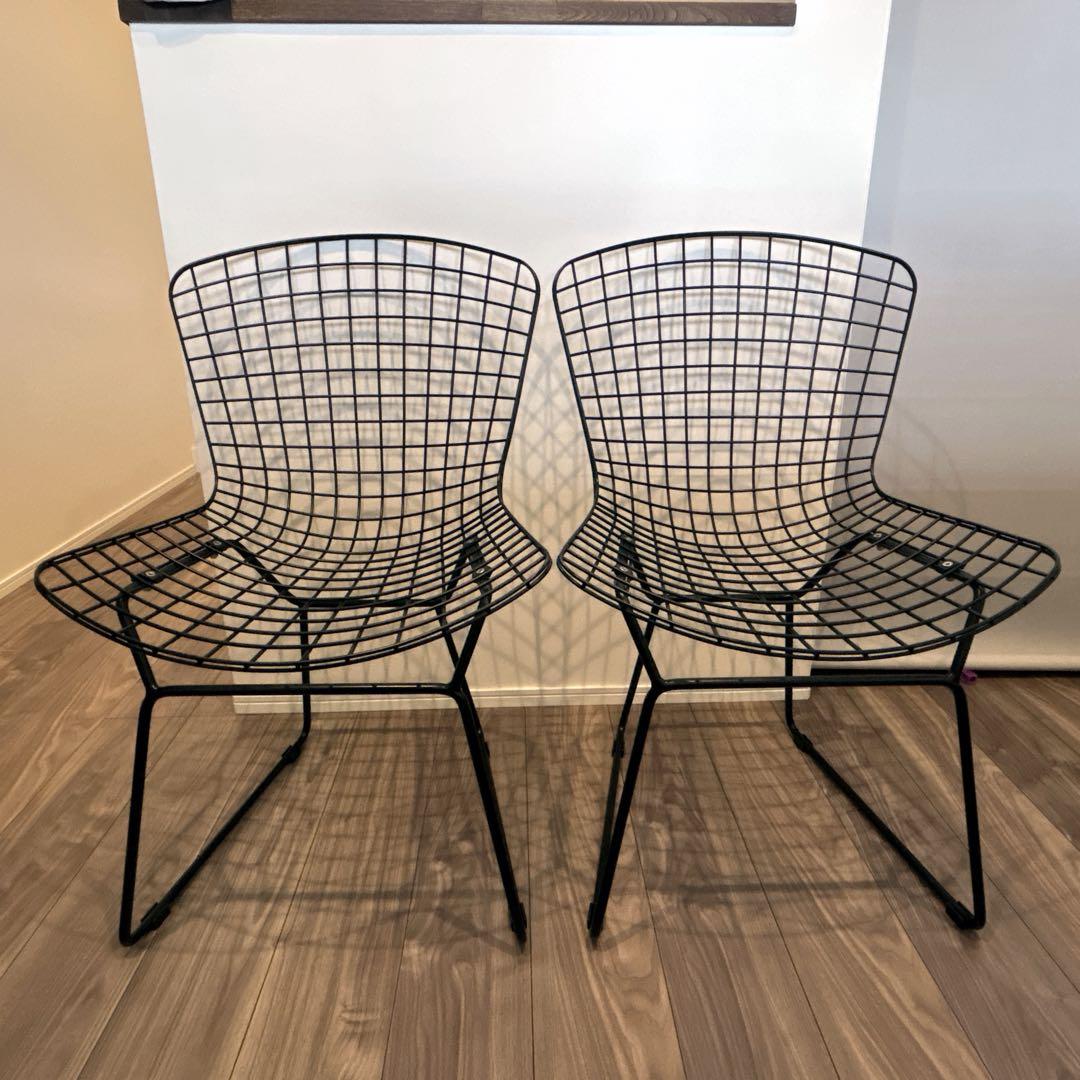 ハリー・ベルトイア　ワイヤーチェア リプロダクト 2脚セット ブラック 楽天市場】ワイヤー チェア Wire Chair ハリー ベルトイア リ