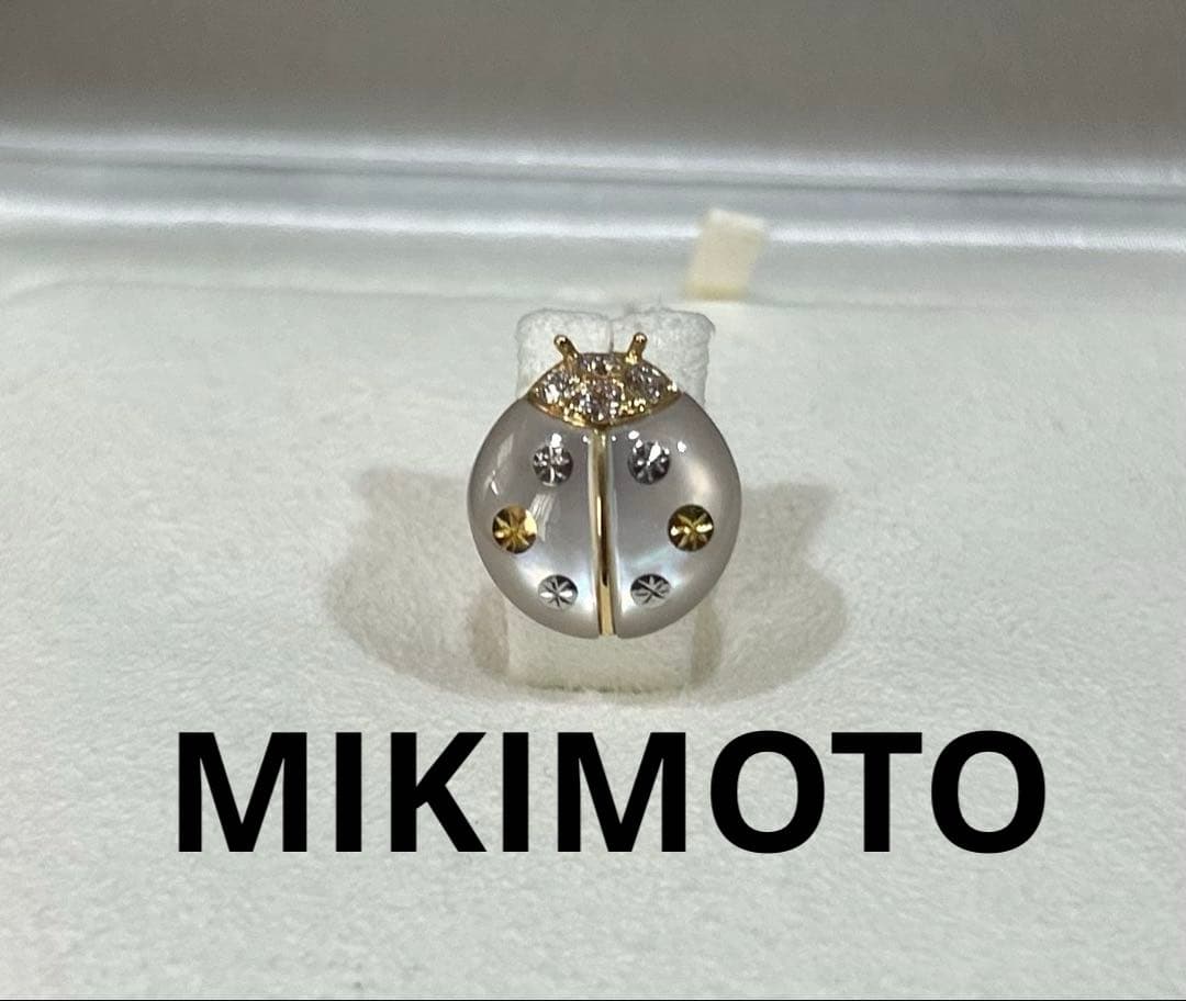 未使用 MIKIMOTO ピンブローチ 希少ピクウェ てんとう虫 箱あり 正規品 新品未使用 ミキモト真珠島 てんとう虫 真珠 ピンバッチ ブローチ ピン