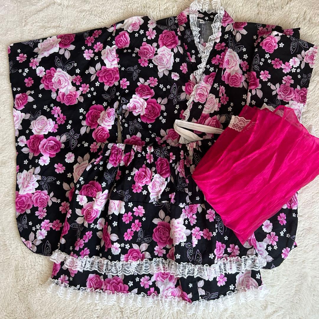 浴衣ドレス 姫ギャル 大人 地雷 量産型 平成ギャル - メルカリ