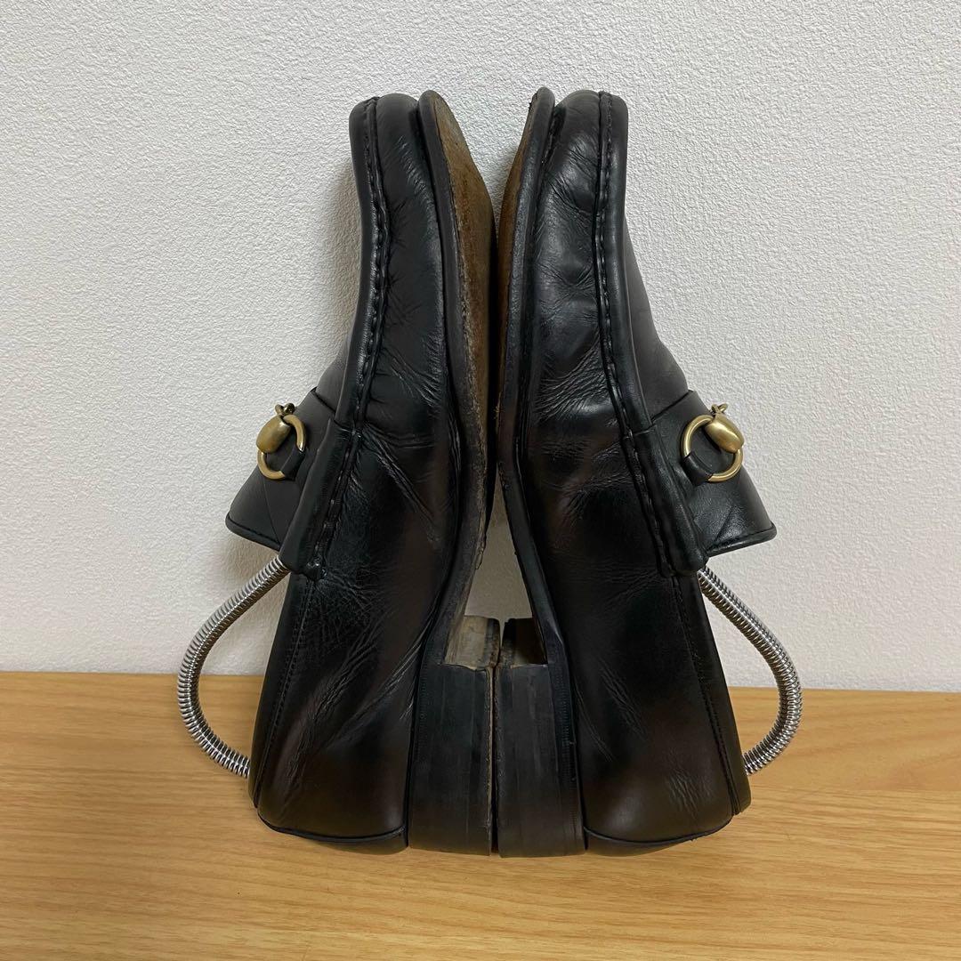 グッチ ホースビットローファー レザー ブラック 110 0009/3 40.5